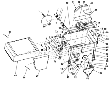 Page D Diagram and Parts List for HP24  Barranca Diamond Brick Saw